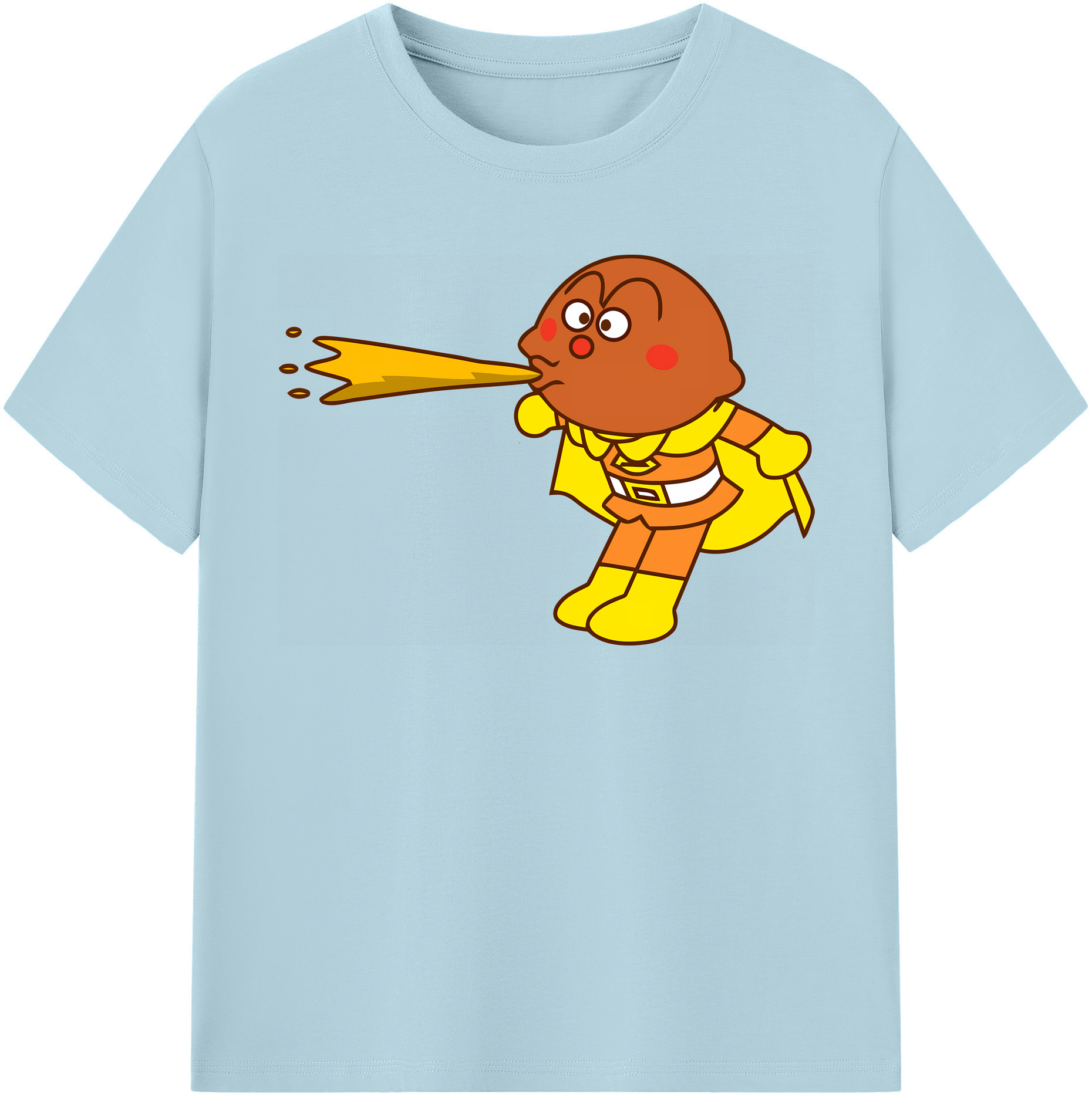 （画像用） アンパンマン Anpanman 綿100％半袖Tシャツ（フロントプリント）